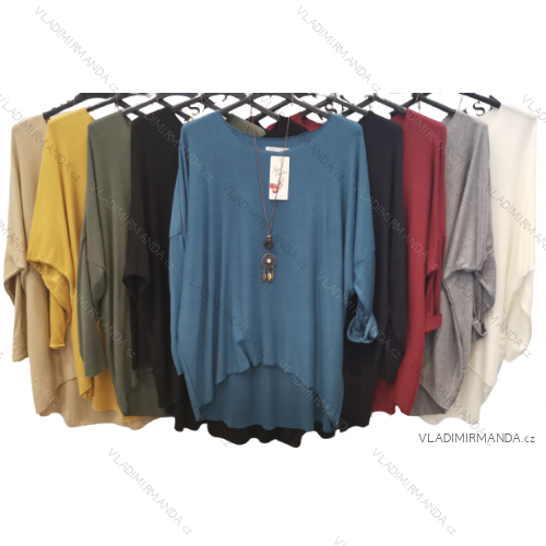 Damen-Tunika mit langen Ärmeln in Übergröße (Einheitsgröße S/M) ITALIAN FASHION IMPLI2365326