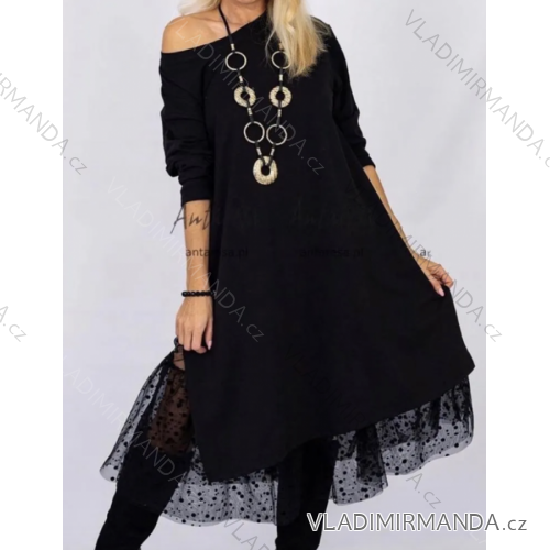 Damen-Kleid mit langen Ärmeln und Anhänger (Einheitsgröße S/M) ITALIAN FASHION IMPLI2371653