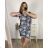 Kurzarmkleid für Damen in Übergröße (L-3XL) POLISH FASHION PMF20013