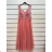 Trägerloses langes Partykleid für Damen (Einheitsgröße S/M) ITALIAN FASHION IMPSH23L676 Gold L-2XL