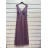 Trägerloses langes Partykleid für Damen (Einheitsgröße S/M) ITALIAN FASHION IMPSH23L676 Gold L-2XL