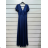 Langes, lässiges Kurzarmkleid für Damen (XL/2XL GROSSE GRÖSSE) ITALIAN FASHION IMPSH245441A Gold XL/2XL