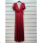 Langes, lässiges Kurzarmkleid für Damen (XL/2XL GROSSE GRÖSSE) ITALIAN FASHION IMPSH245441A Gold XL/2XL