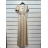 Langes, lässiges Kurzarmkleid für Damen (XL/2XL GROSSE GRÖSSE) ITALIAN FASHION IMPSH245441A Gold XL/2XL