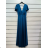 Langes, lässiges Kurzarmkleid für Damen (XL/2XL GROSSE GRÖSSE) ITALIAN FASHION IMPSH245441A Gold XL/2XL