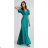 Langes, lässiges Kurzarmkleid für Damen (XL/2XL GROSSE GRÖSSE) ITALIAN FASHION IMPSH245441A Gold XL/2XL