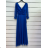 Langes Party-Langarmkleid für Damen (S/M EINHEITSGRÖSSE) ITALIAN FASHION IMPSH2320009 Gold S / M