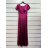 Langes, lässiges Kurzarmkleid für Damen (Einheitsgröße S/M) ITALIAN FASHION IMPSH236540 Gold S / M