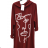 Damen-Kleid mit langen Ärmeln und Anhänger (Einheitsgröße S/M) ITALIAN FASHION IMPLI2371653