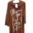 Damen-Kleid mit langen Ärmeln und Anhänger (Einheitsgröße S/M) ITALIAN FASHION IMPLI2371653