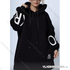 Übergroßes Langarm-Sweatshirt für Damen (Einheitsgröße S/M) ITALIAN FASHION IMPLI2337458