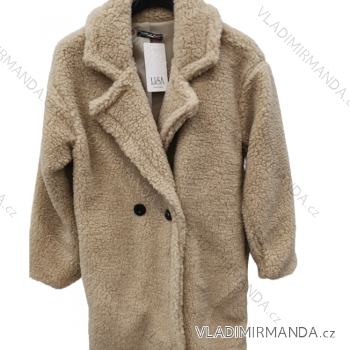 Langärmliger Teddy-Mantel für Damen (S/M EINHEITSGRÖSSE) ITALIAN FASHION IMPLI23teddy3614