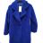 Langärmliger Teddy-Mantel für Damen (S/M EINHEITSGRÖSSE) ITALIAN FASHION IMPLI23teddy3614