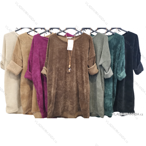 Damen-Kleid mit langen Ärmeln und Anhänger (Einheitsgröße S/M) ITALIAN FASHION IMPLI2371653