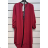 Elegantes Damenkleid mit Gürtel und langen Ärmeln (Einheitsgröße S/M) ITALIAN FASHION IMPSH2323050