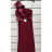 Trägerloses langes Partykleid für Damen (Einheitsgröße S/M) ITALIAN FASHION IMPSH2360055 rot S / M