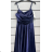 Trägerloses langes Partykleid für Damen (Einheitsgröße S/M) ITALIAN FASHION IMPSH2360055 dunkelblau S / M