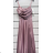 Trägerloses langes Partykleid für Damen (Einheitsgröße S/M) ITALIAN FASHION IMPSH2360055 dunkelblau S / M