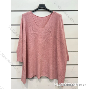 Damen-Strickpullover mit langen Ärmeln in Übergröße (Einheitsgröße S/M) ITALIAN FASHION IMPSH23969V