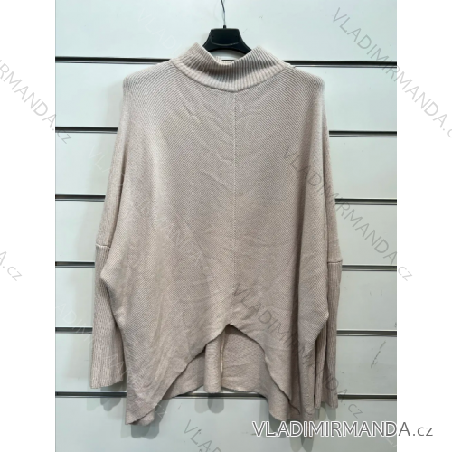 Damen-Strickpullover mit langen Ärmeln in Übergröße (Einheitsgröße S/M) ITALIAN FASHION IMPSH23071