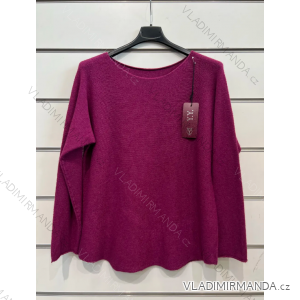 Übergroßer Langarm-Strickpullover für Damen (S/M EINHEITSGRÖSSE) ITALIAN FASHION IMPSH23996