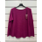 Übergroßer Langarm-Strickpullover für Damen (S/M EINHEITSGRÖSSE) ITALIAN FASHION IMPSH23996