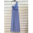 Trägerloses langes Partykleid für Damen (Einheitsgröße S/M) ITALIAN FASHION IMPSH2360055 hellblau S / M