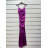 Trägerloses langes Partykleid für Damen (Einheitsgröße S/M) ITALIAN FASHION IMPSH2360055 zelená limetková S / M