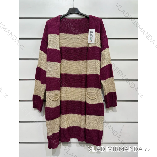 Damen-Strickjacke mit langen Ärmeln (Einheitsgröße S/M) ITALIAN FASHION IMPSH235300