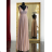 Trägerloses langes Partykleid für Damen (Einheitsgröße S/M) ITALIAN FASHION IMPSH2360055 pink S / M