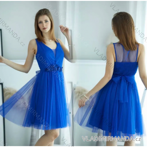 Trägerloses langes Partykleid für Damen (Einheitsgröße S/M) ITALIAN FASHION IMPSH2360055