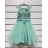 Ärmelloses kurzes Partykleid für Damen (S/M EINHEITSGRÖSSE) ITALIAN FASHION IMPSH2350130 hellblau S / M