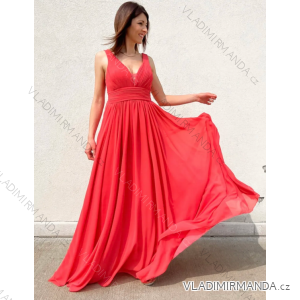 Trägerloses langes Partykleid für Damen (Einheitsgröße S/M) ITALIAN FASHION IMPSH2360055