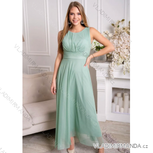 Trägerloses langes Partykleid für Damen (Einheitsgröße S/M) ITALIAN FASHION IMPSH2360055