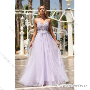 Trägerloses langes Partykleid für Damen (Einheitsgröße S/M) ITALIAN FASHION IMPSH2360055