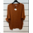 Damen-Tunika mit langen Ärmeln in Übergröße (Einheitsgröße S/M) ITALIAN FASHION IMPSH2316090