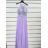 Langes, elegantes, formelles, ärmelloses Damenkleid (Einheitsgröße S/M) ITALIAN FASHION IMPSH24L18806, Königsblau, S/M