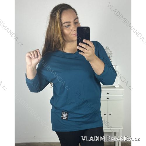 Langarm-Tunika für Damen mit Übergröße (UNI XL-2XL) ITALIAN FASHION IM720050