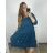 Kurzärmliges Sommerkleid aus Baumwolle für Damen (Einheitsgröße S/M) ITALIAN FASHION IM722253