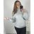 Langarm-Rollkragenpullover für Damen (2XL/3XL ONE SIZE) ITALIAN FASHION IM423JULIA