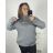 Langarm-Rollkragenpullover für Damen (3XL/4XL EINHEITSGRÖSSE) ITALIAN FASHION IM423ROMANA