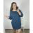 Übergroßes Kleid mit langen Ärmeln für Damen in Übergröße (XL/2XL/3XL, EINHEITSGRÖSSE) ITALIAN FASHION IMC23024