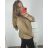 Oversize-Pullover mit langen Ärmeln für Damen in Übergröße (2XL/3XL ONE SIZE) POLISH FASHION PMWM23612