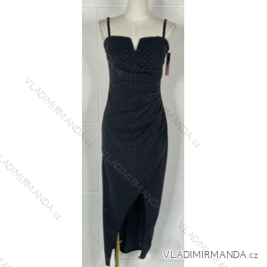 Langes, elegantes, trägerloses Sommerkleid für Damen (Einheitsgröße S/M) ITALIAN FASHION IMPBB23B23687