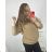 Oversize-Pullover mit langen Ärmeln für Damen in Übergröße (2XL/3XL ONE SIZE) POLISH FASHION PMWM23612 2XL/3XL grün