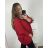 Übergroßer Langarmpullover für Damen (S-2XL) ITALIAN FASHION IMWAK23CL70102 2XL/3XL rot
