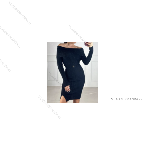Langes, elegantes Carmen-Kleid für Damen (Einheitsgröße S/M) ITALIAN FASHION IMPBB23C13680