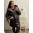 Damen Kapuzenweste (S-2XL) ITALIAN FASHION PIU ANNA PMW222286L schwarz L