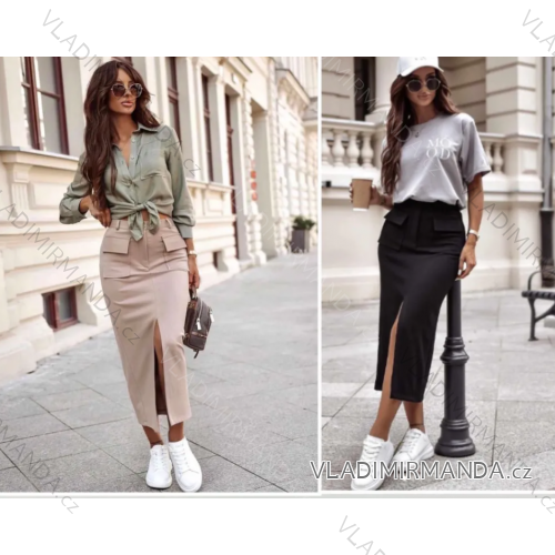 Langer Damenrock (S/M EINHEITSGRÖSSE) ITALIAN FASHION IMPDY23LC5881