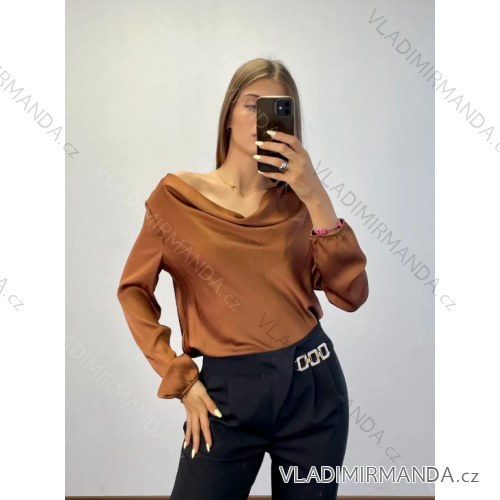 Langärmelige Tunika/Bluse für Damen (S/M Einheitsgröße) ITALIAN FASHION IMPDY23YAGE9773